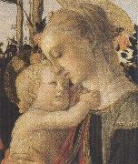 Sandro Botticelli Madonna of the Rose Garden or Madonna and Child with St John the Baptist oil on canvas